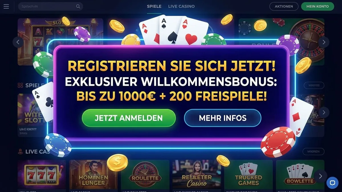 Registrierung mit Bonus